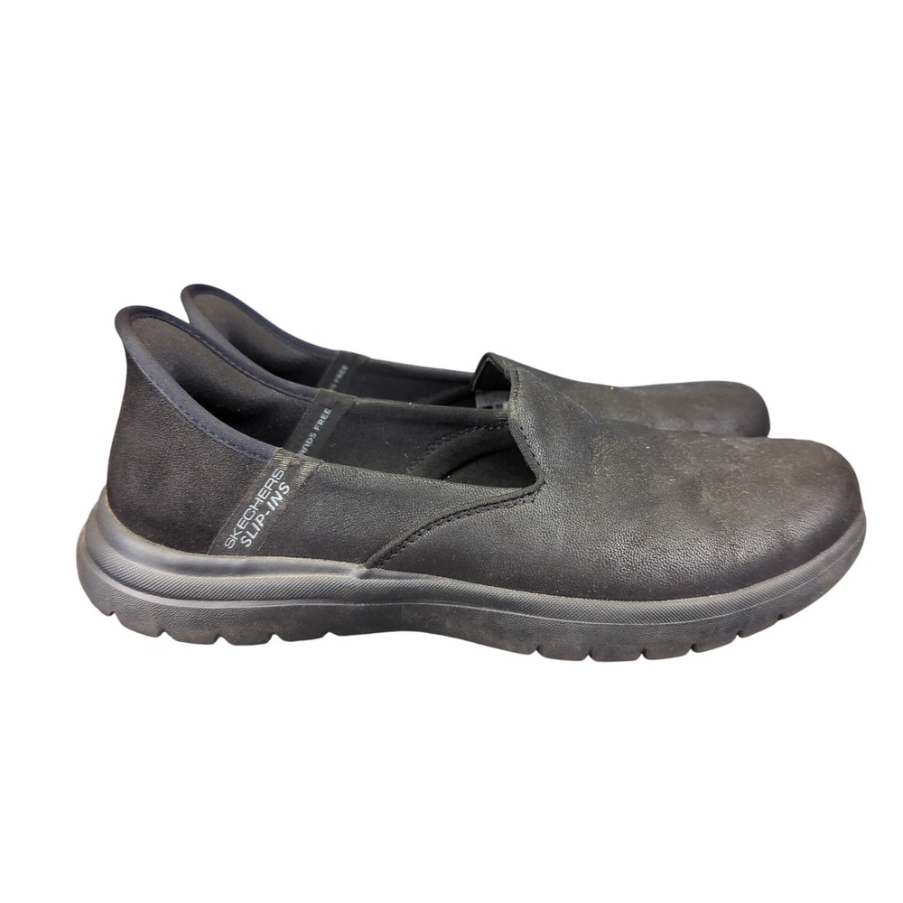 Skechers Black Slip-On Flats